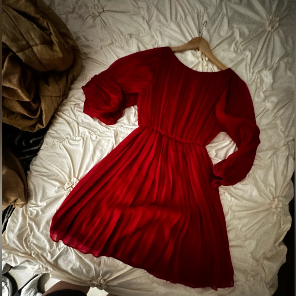 Alice + Olivia Vibrant Red Dress